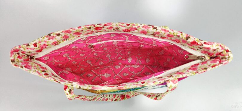 DIAMOND CUT PATCH HAND BAG - Image 3