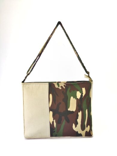 MILITARY  PRINT CANVAS BAG