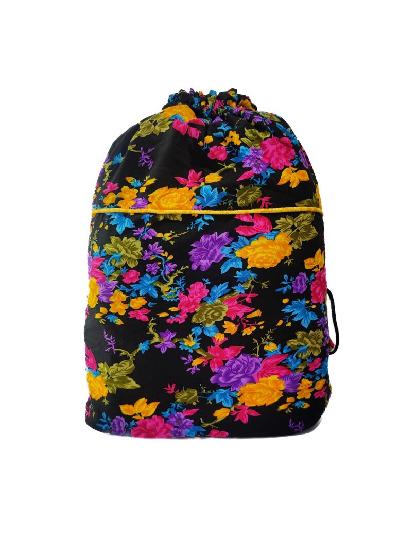 COTTON FLOWER PRINT BACK PACK BAG