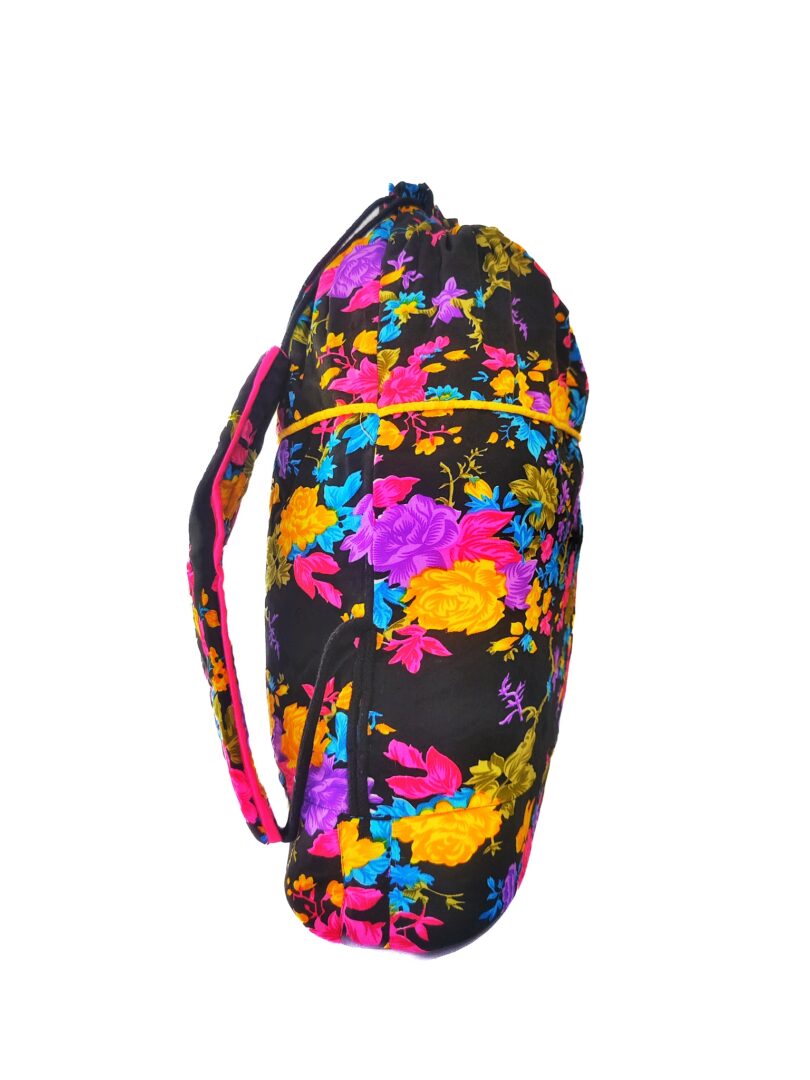 COTTON FLOWER PRINT BACK PACK BAG - Image 3