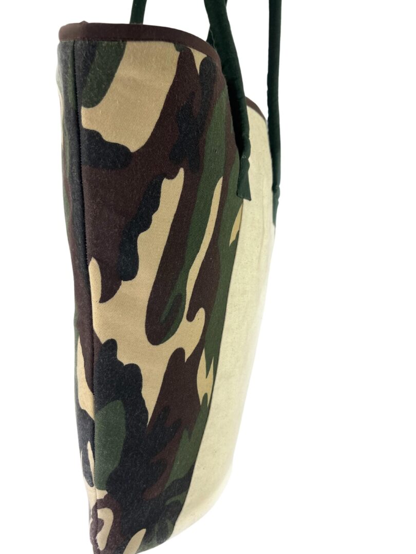 COTTON ARMY PRINTED HAND BAG - Image 2