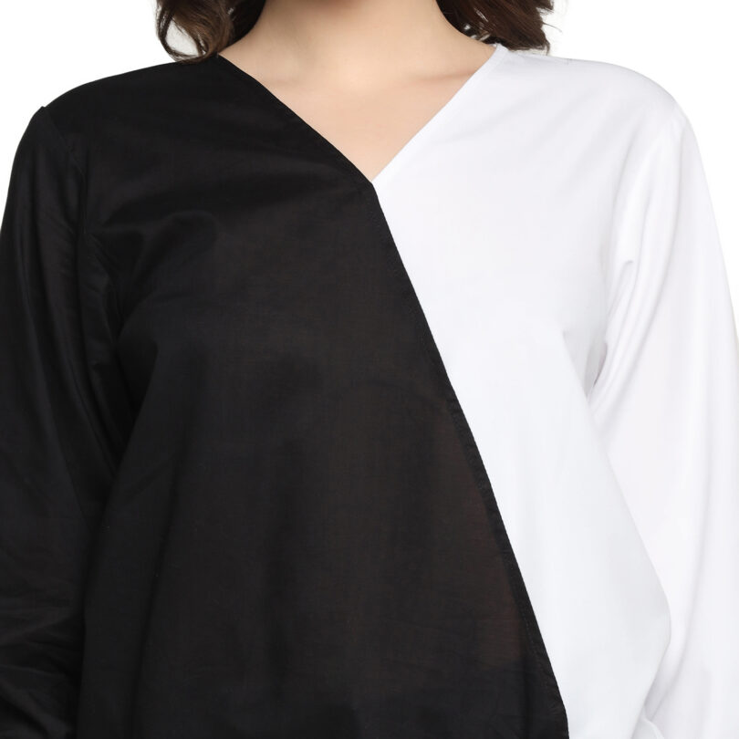 WOMEN COTTON TOP BLACK & WHITE - Image 5