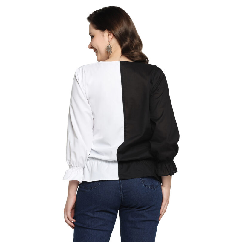WOMEN COTTON TOP BLACK & WHITE - Image 6