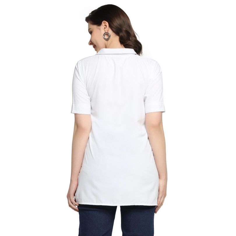 WOMEN SHORT KURTA WHITE COLOR - Image 6