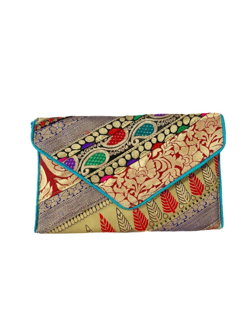 STYLE CLUTCH BAG Handicrafts Handmade Women's Handbags bags Shoulder Bag handicraft bags for women and Girls stylish & Fashion Multicolor bag - Image 5
