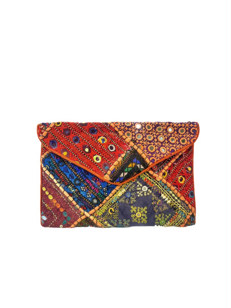 EMBROIDERED CLUTCH BAG Handicrafts Handmade Women's Handbags bags Shoulder Bag handicraft bags for women and Girls stylish & Fashion Multicolor bag.