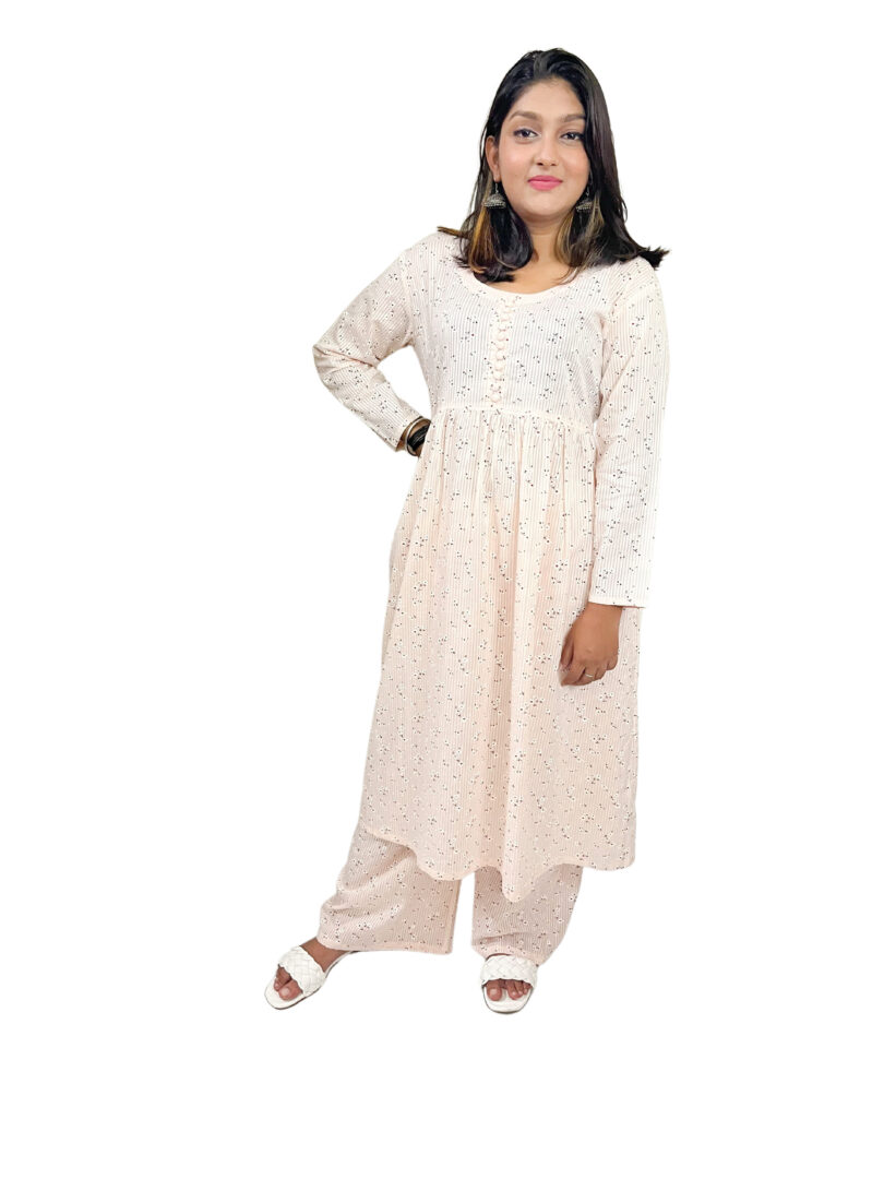 WOMEN FULL SLEEVE KURTA WITH SKIRT