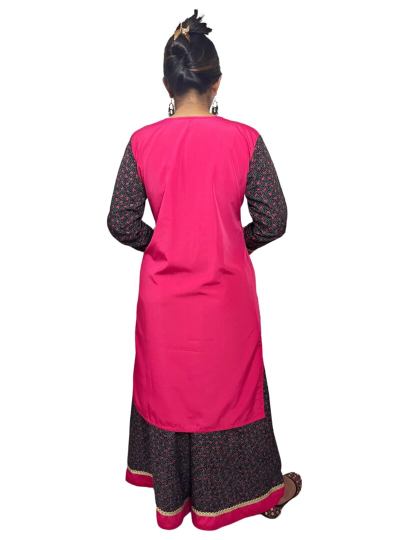 WOMEN FULL SLEEVES KURTA WITH PLAZZO - Image 3