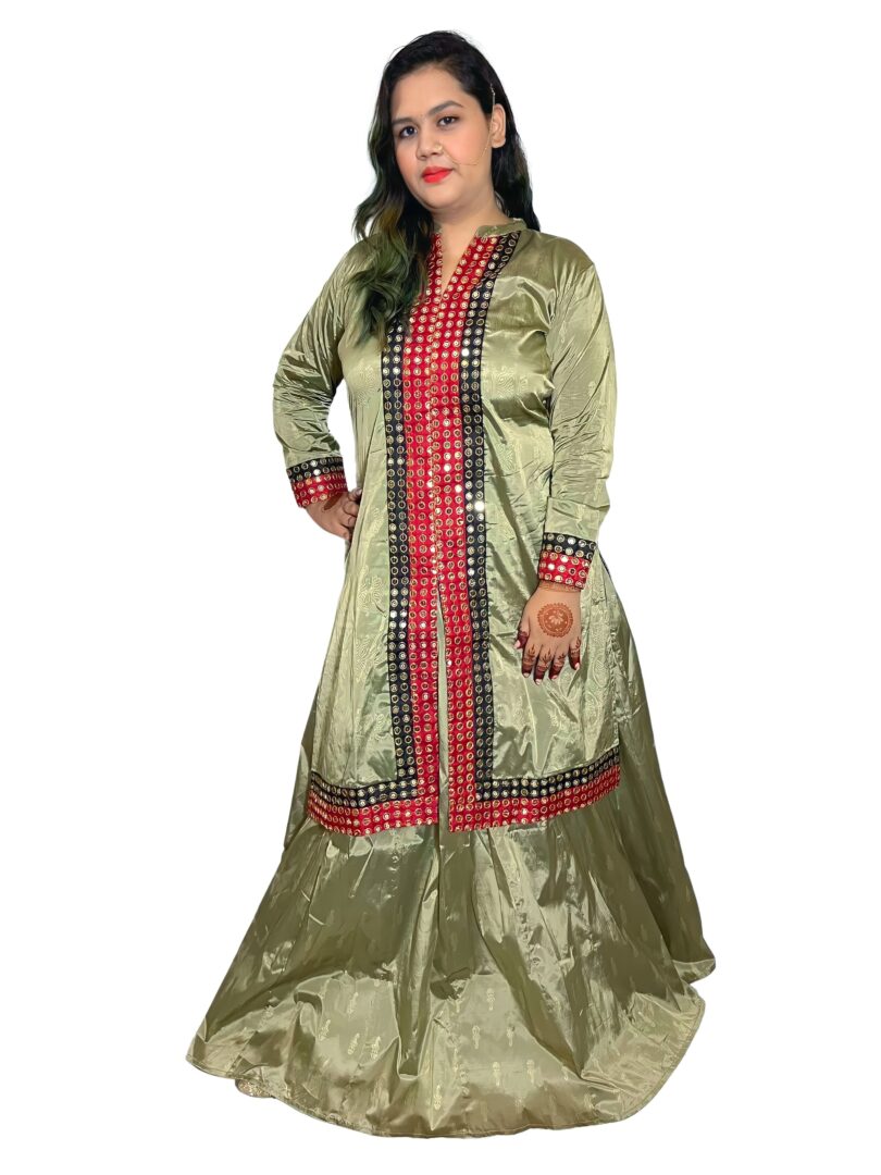 WOMEN FULL SLEEVES KURTA WITH KALIDAR SKIRT