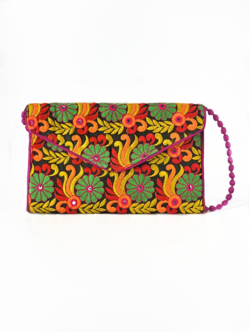 CLUTCH PURSE Bag Handicrafts Handmade Women's Handbags bags Shoulder Bag handicraft bags for women and Girls stylish & Fashion Multicolor bag - Image 2
