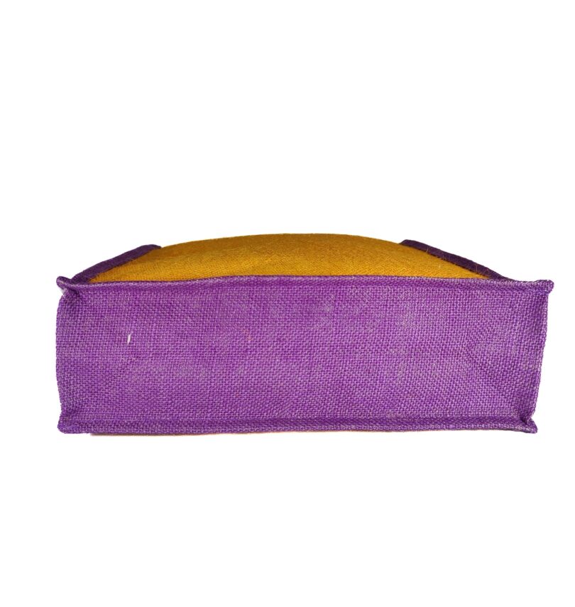 JUTE HAND BAG WITH ZIP CLOSURE - Image 5