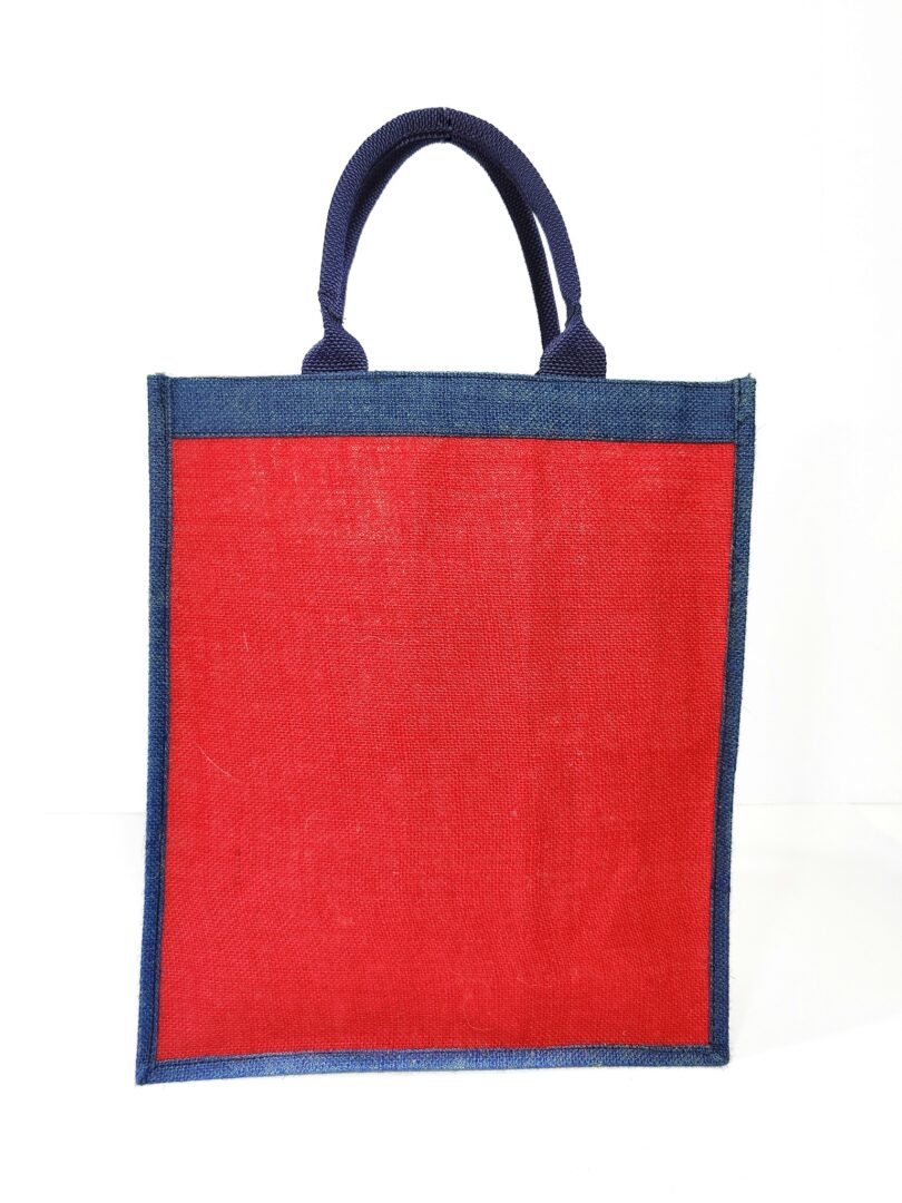 JUTE HAND BAG WITH ROPE HANDLE