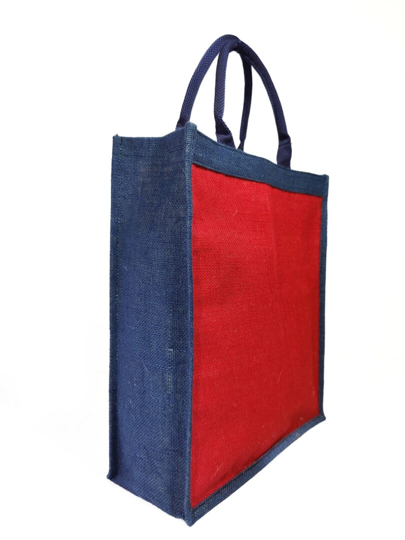 JUTE HAND BAG WITH ROPE HANDLE - Image 2