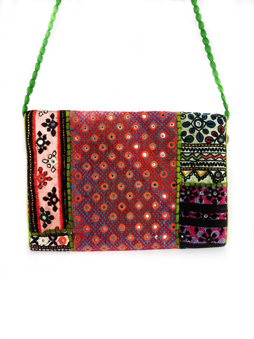 COIN STYLE CLUTCH BAG Handicrafts Handmade Women's Handbags bags Shoulder Bag handicraft bags for women and Girls stylish & Fashion Multicolor bag - Image 3