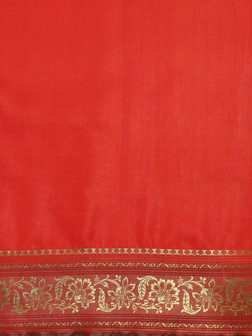 WOMENS BANARSI SILK SAREE - Image 4